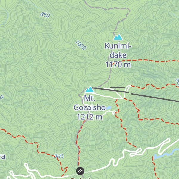 Map of Mt. Gozaisho