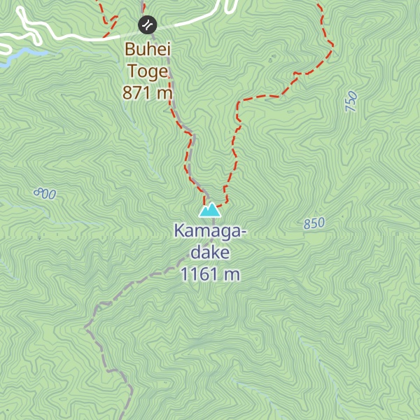 Map of Kamaga-dake