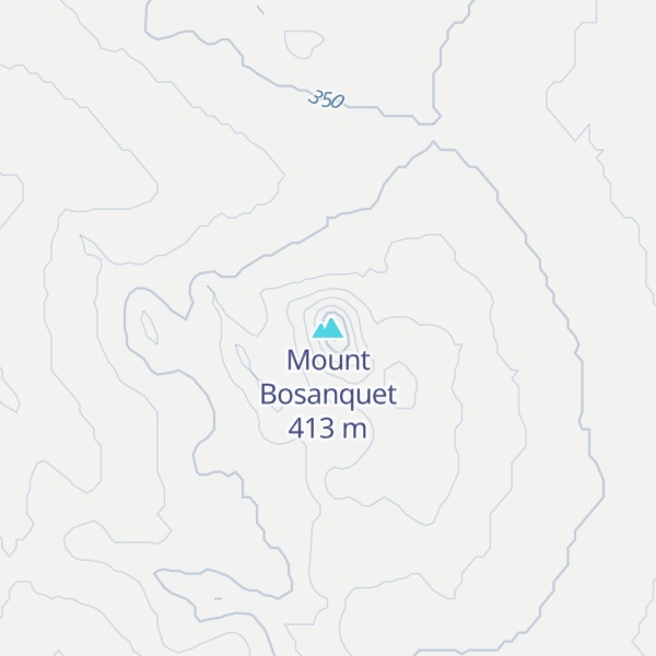 Map of Mount Bosanquet