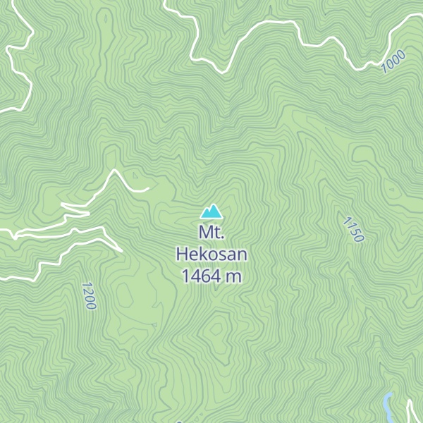 Map of Mt. Hekosan