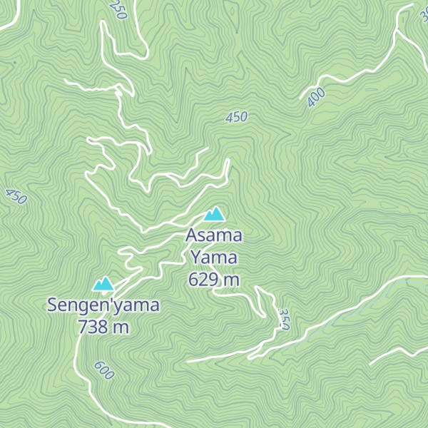 Map of Asama Yama