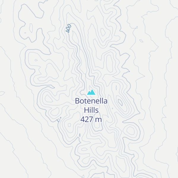Map of Botenella Ranges