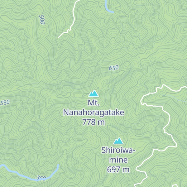 Map of Mt. Nanahoragatake