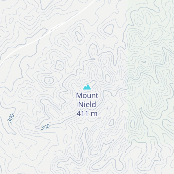 Map of Mount Nield