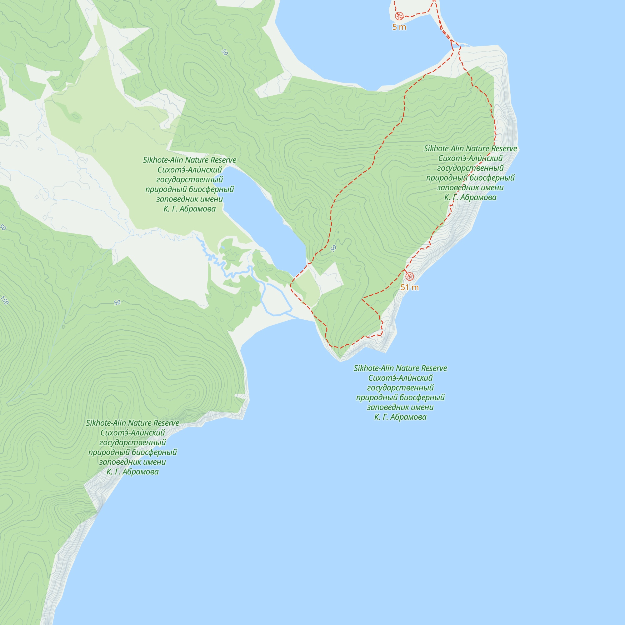 The Sea Hut map
