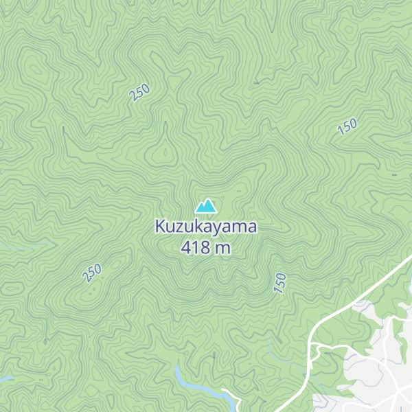 Map of Kuzukayama