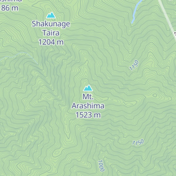 Map of Mt. Arashima