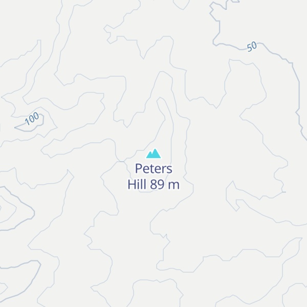 Map of Peters Hill