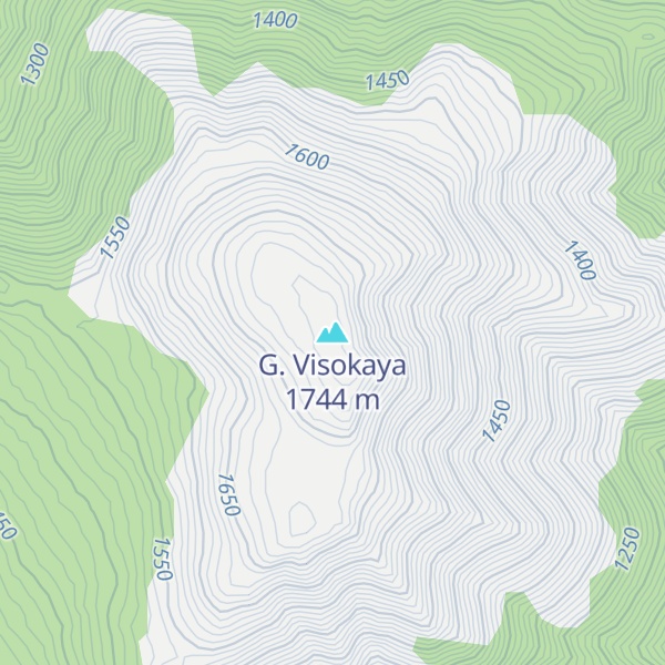 Map of G. Visokaya