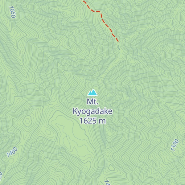 Map of Mt. Kyogadake