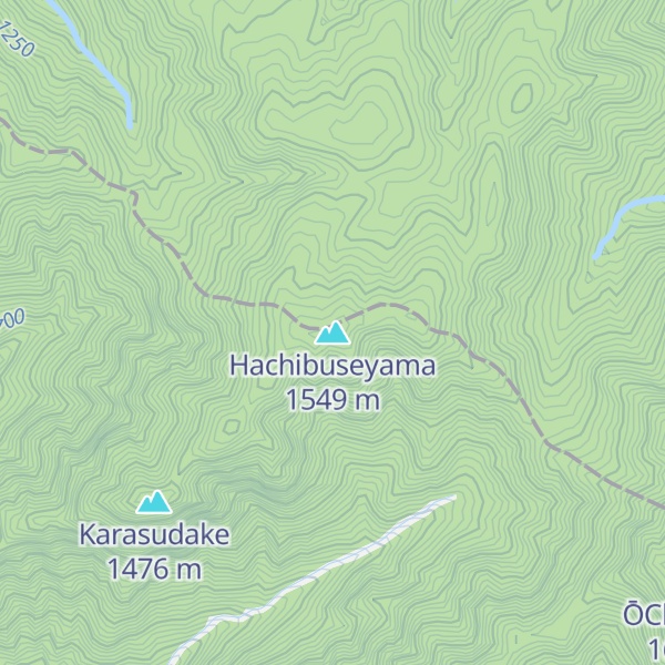 Map of Hachibuseyama
