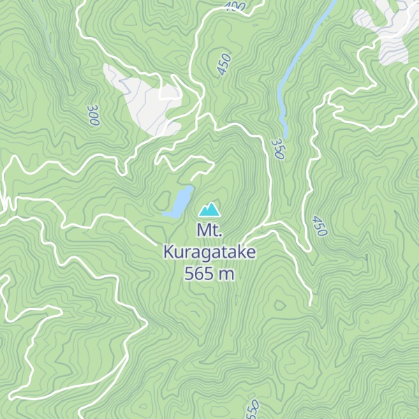 Map of Mt. Kuragatake