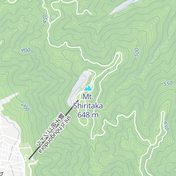Map of Mt. Shiritaka