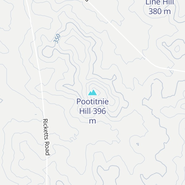 Map of Pootitnie Hill