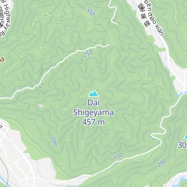Map of Dai Shigeyama