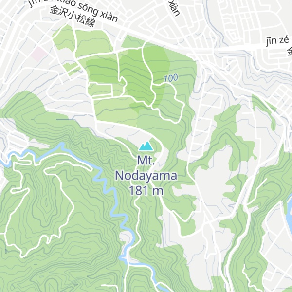 Map of Mt. Nodayama