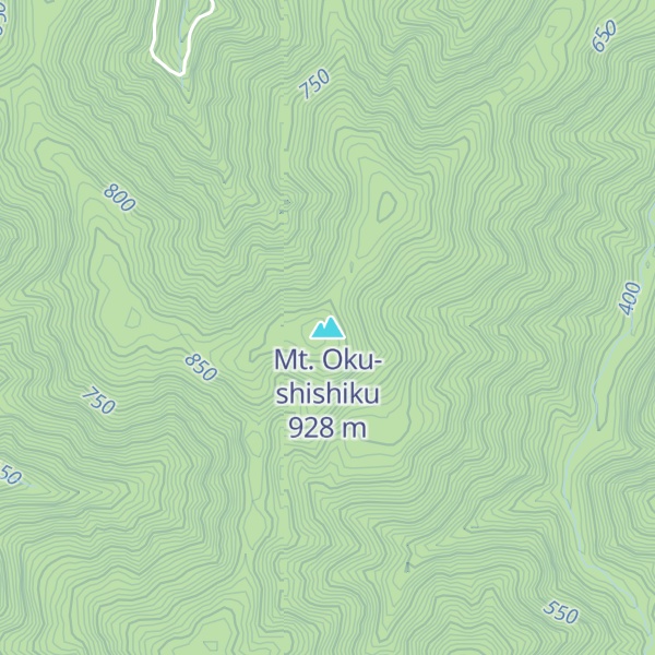 Map of Mt. Oku-shishiku