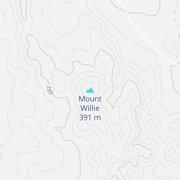 Map of Mount Willie