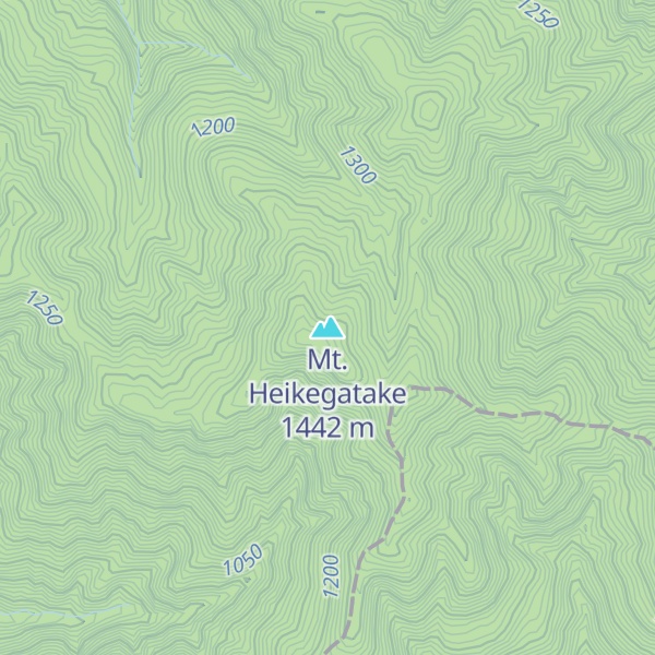Map of Mt. Heikegatake