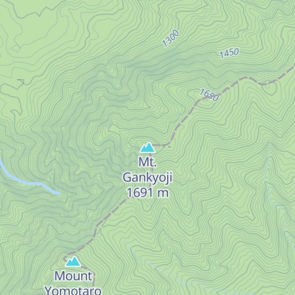 Map of Mt. Gankyoji