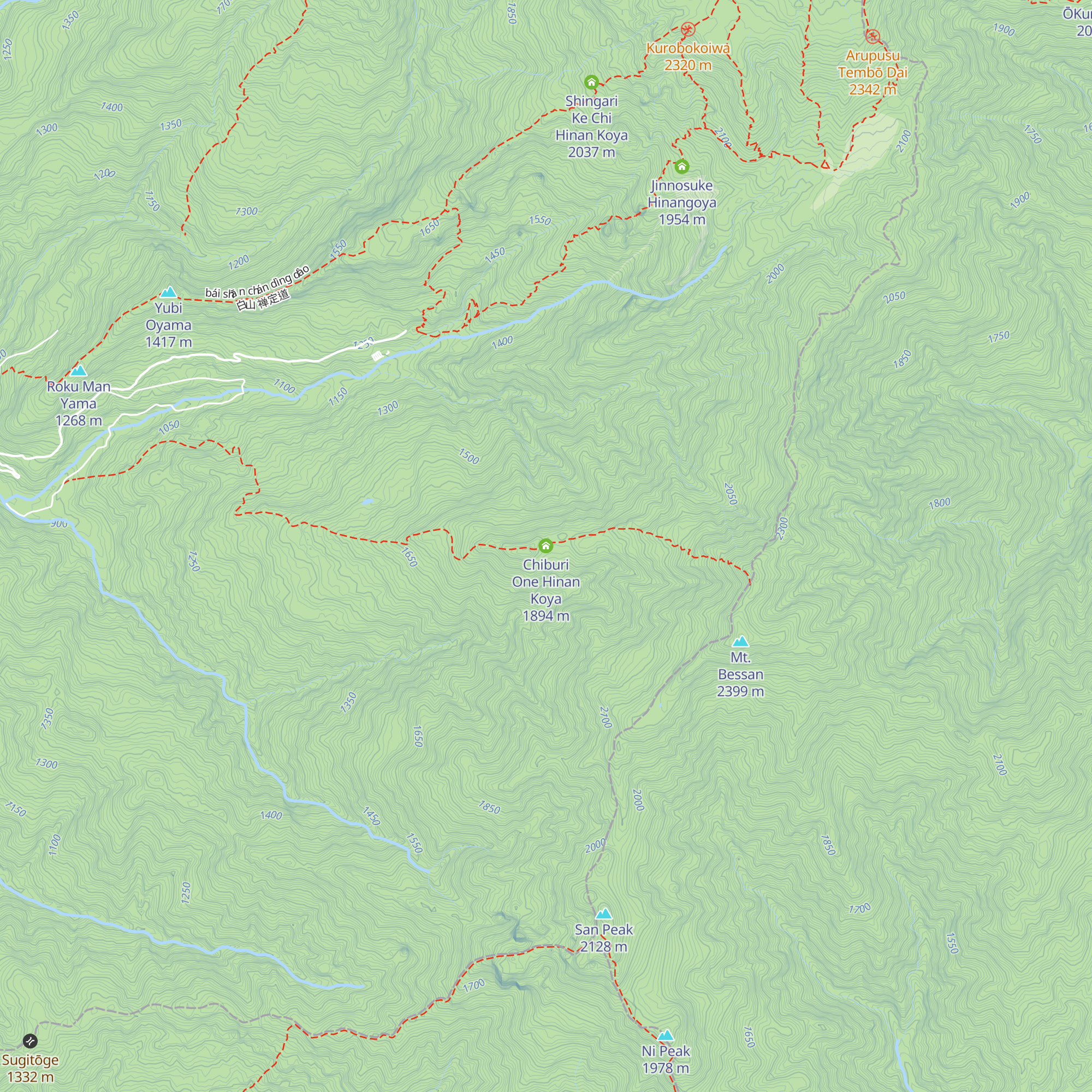 Chiburi One Hinan Koya map