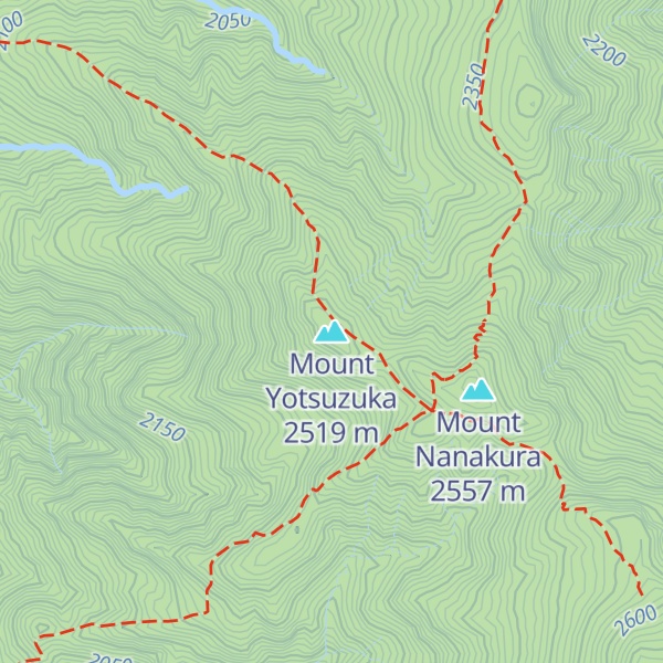 Map of Mount Yotsuzuka