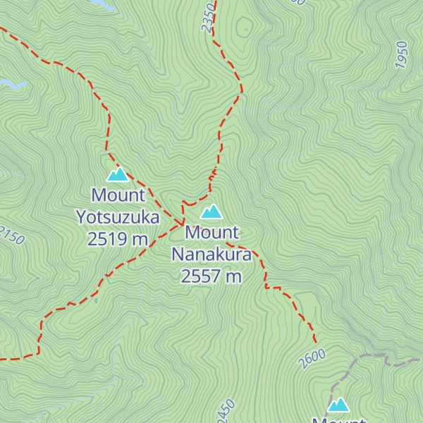 Map of Mount Nanakura