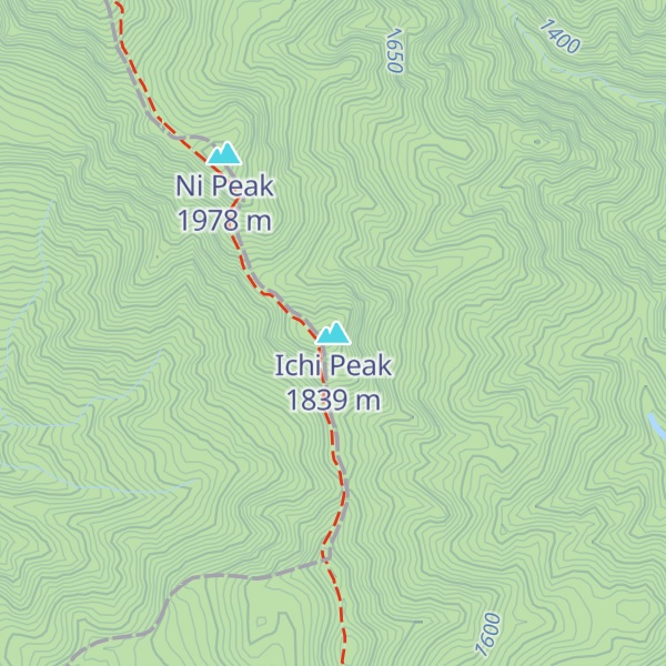 Map of Ichi Peak