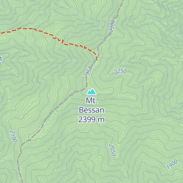 Map of Mt. Bessan