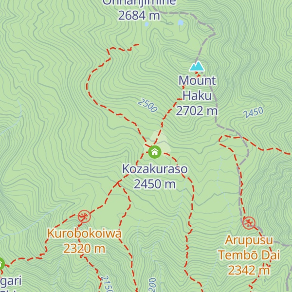 Map of Hakusanso