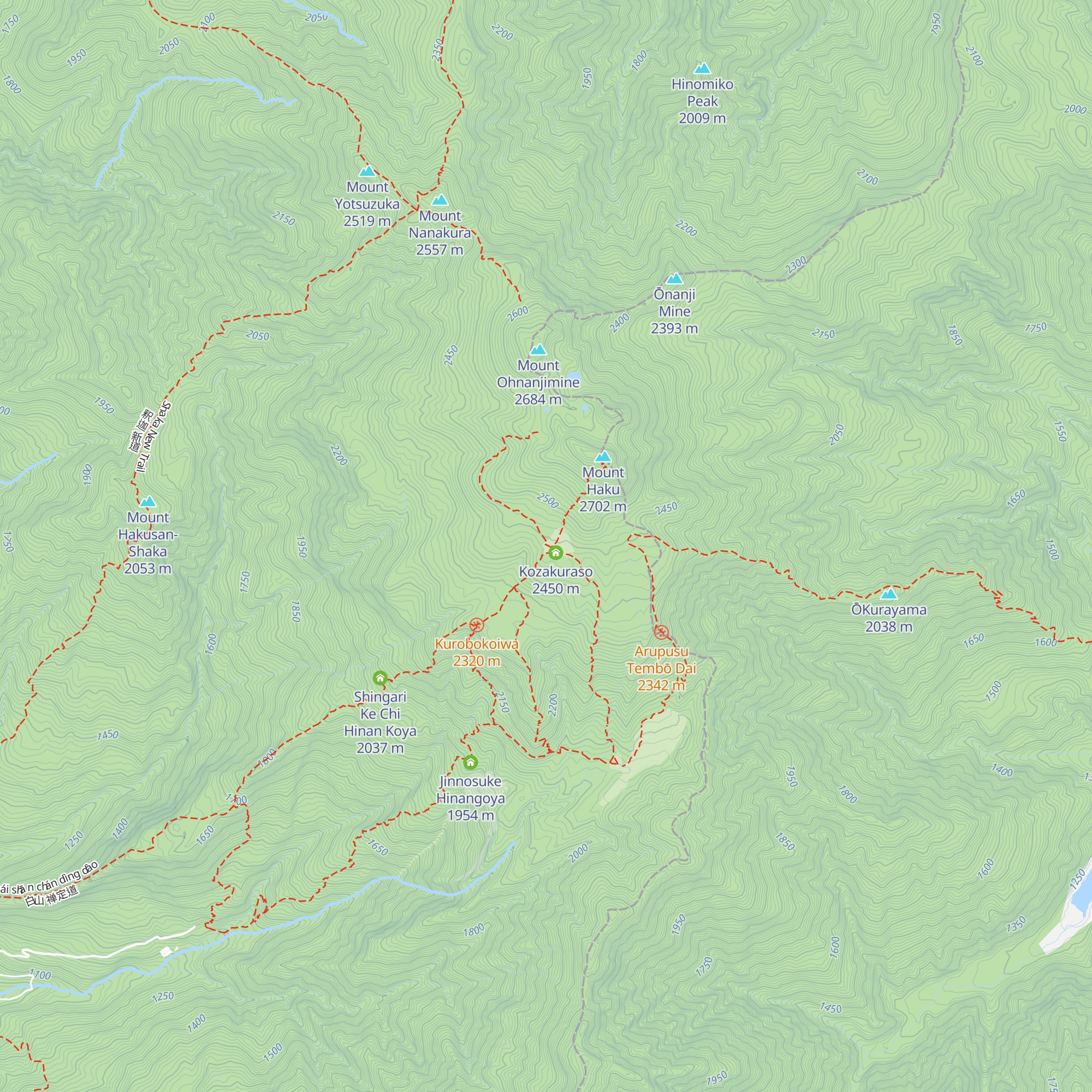 Hakusanso map