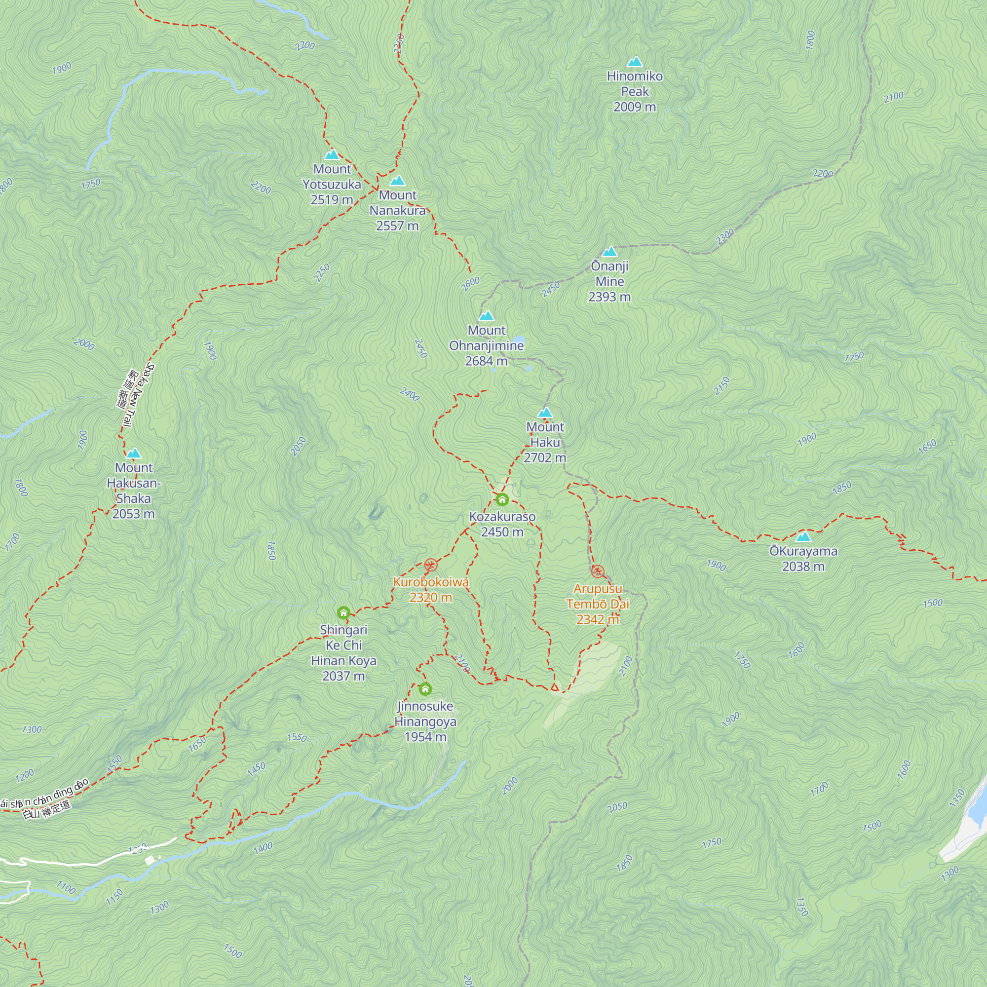 Hakusanso map