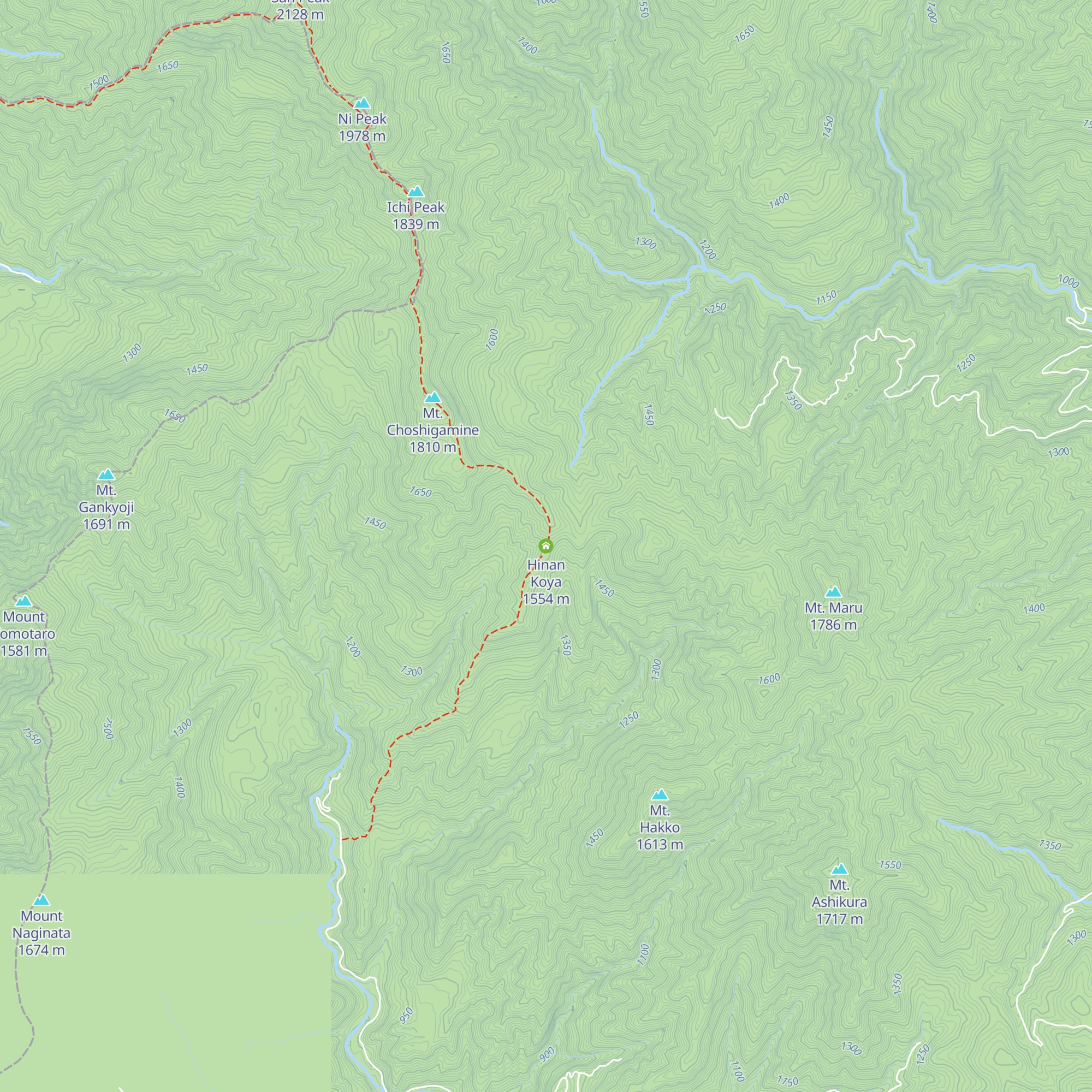 Hinan Koya map
