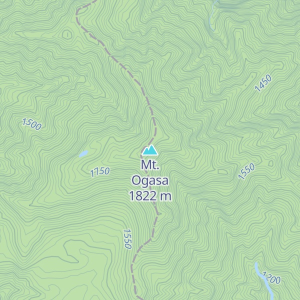 Map of Mt. Ogasa