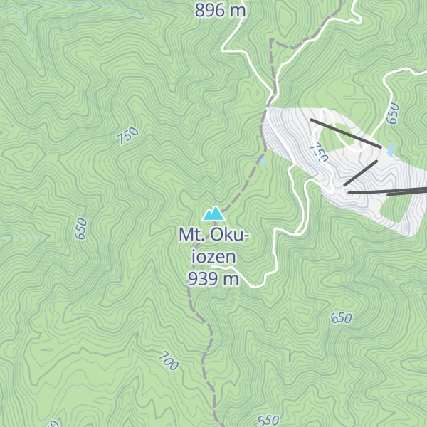 Map of Mt. Oku-iozen