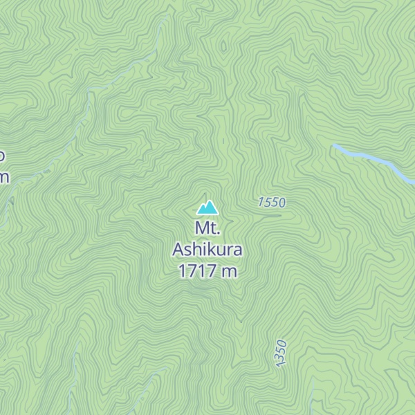Map of Mt. Ashikura