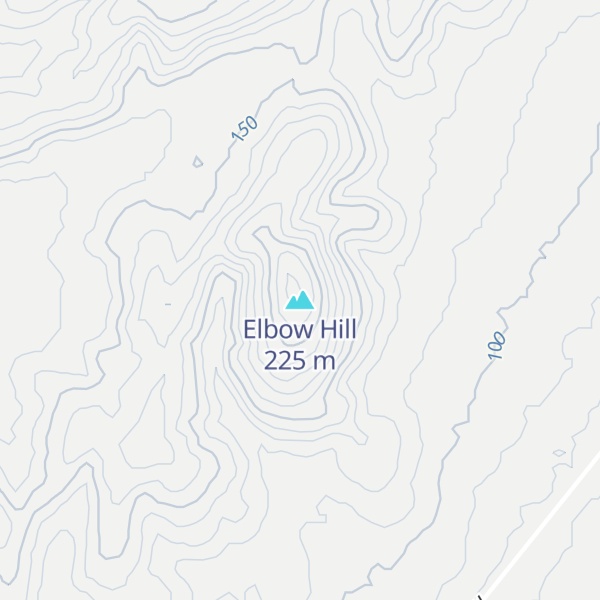 Map of Elbow Hill
