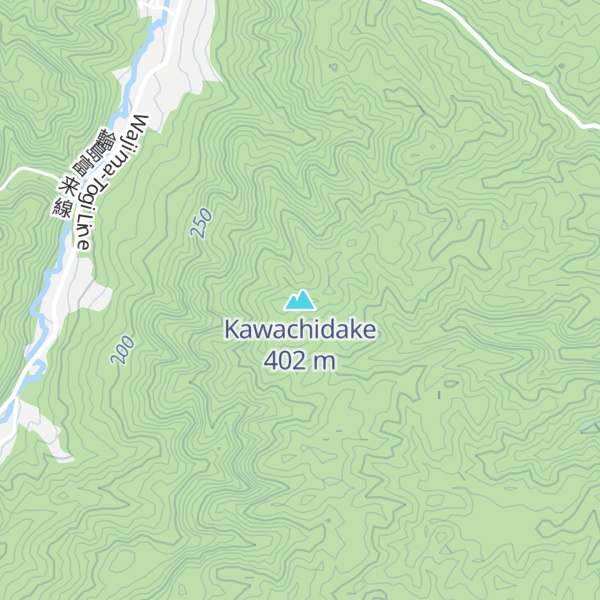 Map of Kawachidake