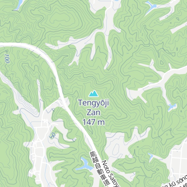 Map of Tengyōji Zan