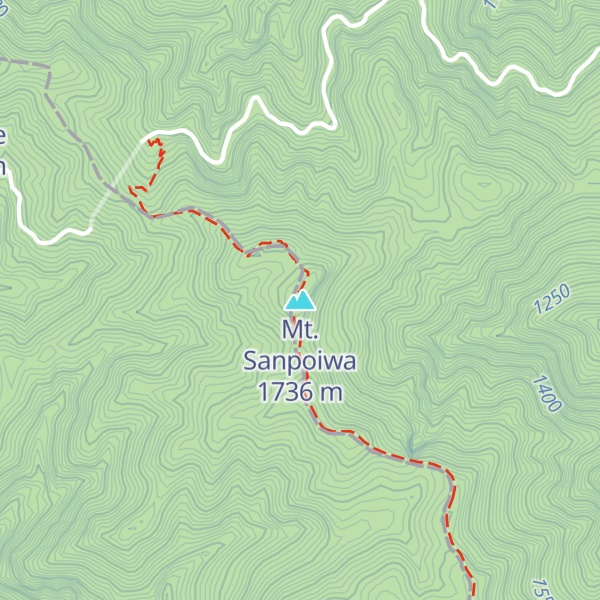 Map of Mt. Sanpoiwa