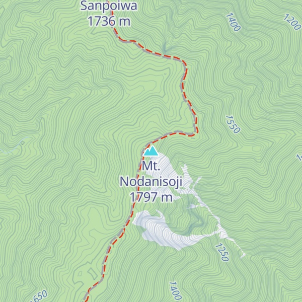 Map of Mt. Nodanisoji