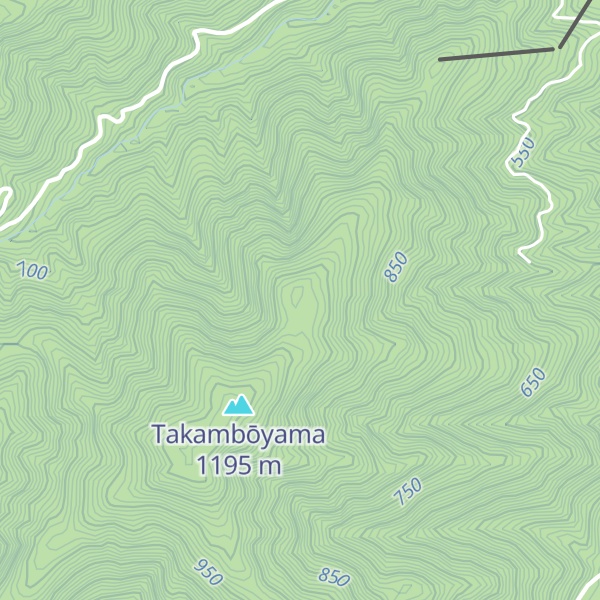 Map of Takanbō Yama