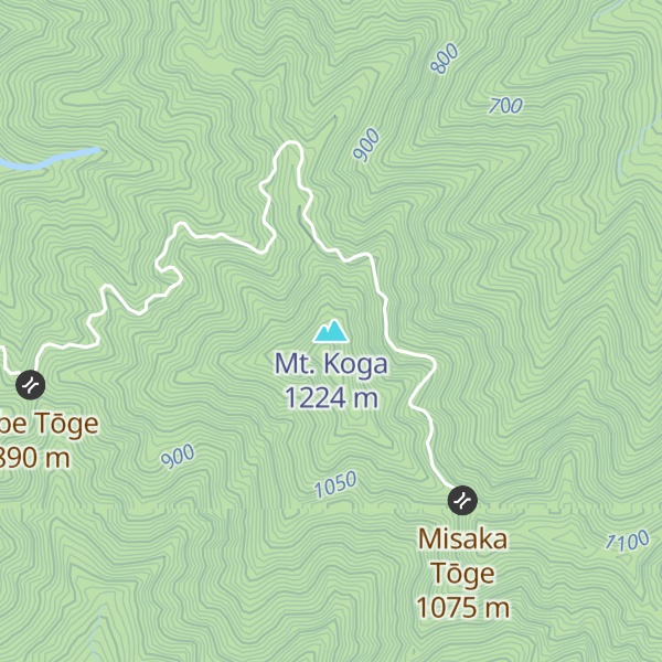 Map of Mt. Koga