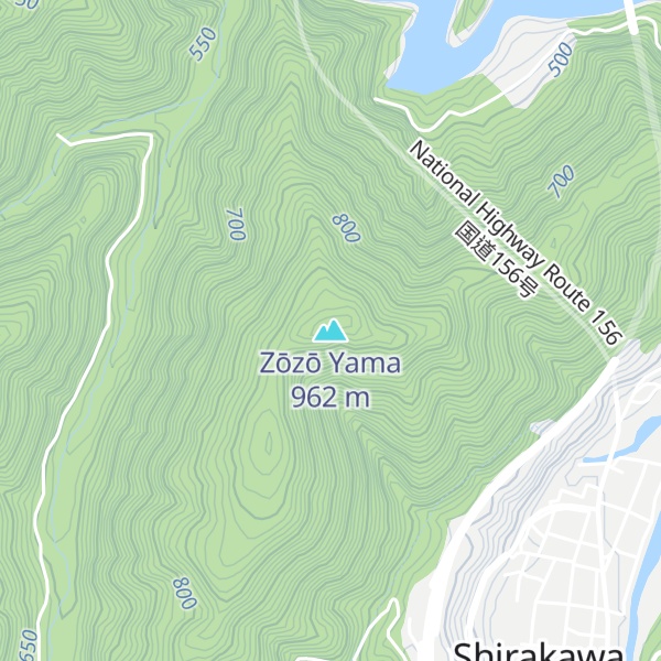 Map of Zōzō Yama