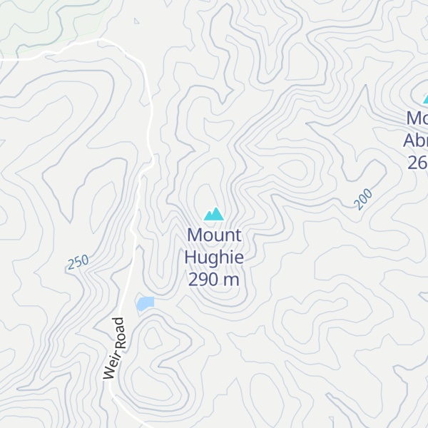 Map of Mount Hughie