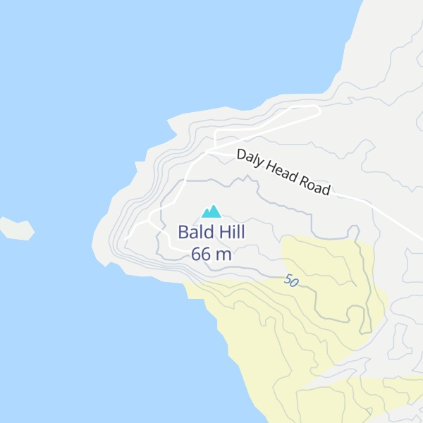 Map of Bald Hill