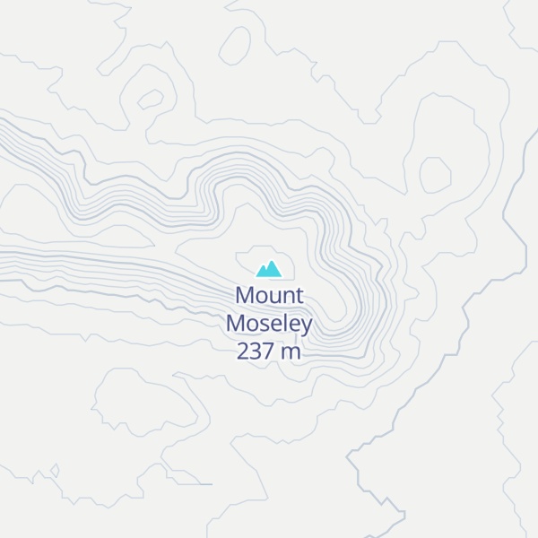 Map of Mount Moseley