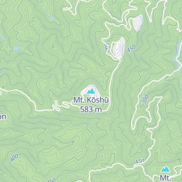 Map of Mt. Kōshū