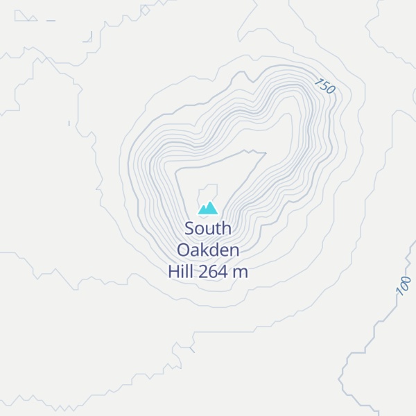 Map of South Oakden Hill