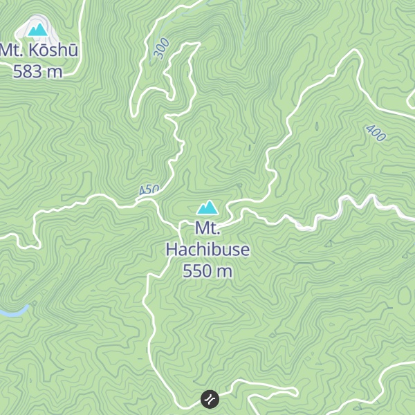 Map of Mt. Hachibuse